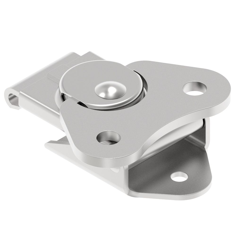 Southco Link Lock Draw Latch, Small Size, Riveted, Steel, Bright