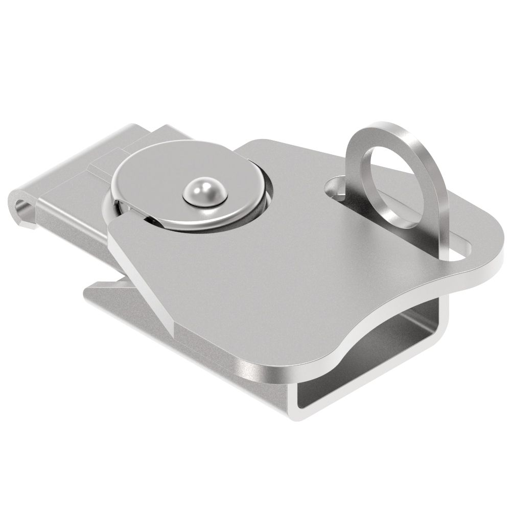 Southco Link Lock Draw Latch, Small Size, Riveted, Steel, Bright