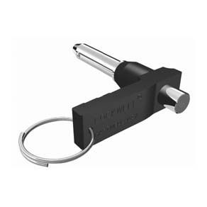 Southco LOCKWELL® Pin, Single Acting, L-Handle, 12.661 mm Shank Dia., 152.4 mm Grip, Stainless Steel, Passivated