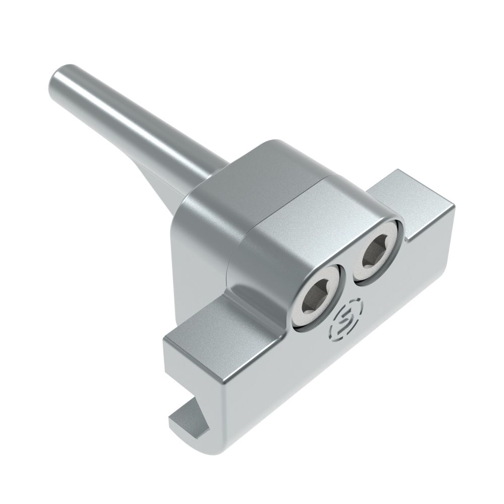 Southco Rotary Latch Striker, Hex Rod Mounting, Die Cast Zinc