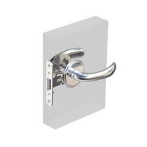 Southco McCoy Entry Door Latch, Nova Handle with Privacy Knob, Left Hand Out, 28 - 37mm (1.13 - 1.50 in) Door Thickness, Chrome