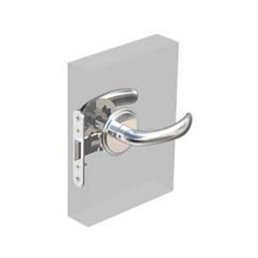 Southco McCoy Entry Door Latch, Nova Handle without Privacy Knob, Right Hand In or Left Hand Out, 28 - 37mm (1.13 - 1.50 in) Door Thickness, Chrome