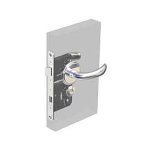 Southco McCoy Star Entry Door Latch, Nova Handle, Star Key Lock, Left Hand Out, 22 - 30mm (.88 - 1.19 in) Door Thickness, Chrome