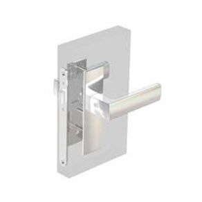 Southco McCoy Star Entry Door Latch, Nordic Handle, Star Key Lock, Left Hand Out, 28 - 37mm (1.13 - 1.50 in) Door Thickness, Chrome