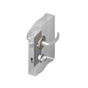 Southco McCoy Star Entry Door Latch, Nova Handle, Privacy Knob, Left Hand In, 36.5 - 45mm (1.44 - 1.75 in) Door Thickness, Chrome with Diamond Brass Accent