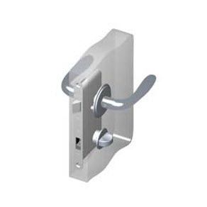 Southco McCoy Star Entry Door Latch, Portifino Handle, Privacy Knob, Right Hand In, 28 - 37mm (1.13 - 1.50 in) Door Thickness, Satin Chrome