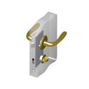 Southco McCoy Star Entry Door Latch, Portifino Handle, Privacy Knob, Right Hand In, 28 - 37mm (1.13 - 1.50 in) Door Thickness, Diamond Brass