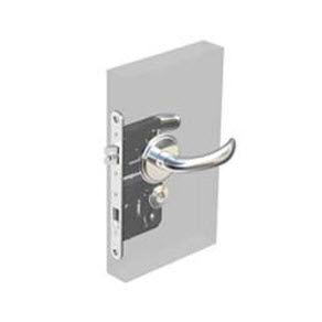 Southco McCoy Star Entry Door Latch, Nova Handle, Star Key Lock, Left Hand Out, 28 - 37mm (1.13 - 1.50 in) Door Thickness, Chrome