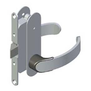 Southco Offshore Entry Door Latch, Mortise Mount, Right Hand Out, Privacy Knob, 18 - 22mm (.69 - .88 in) Door Thickness, Chrome Plated