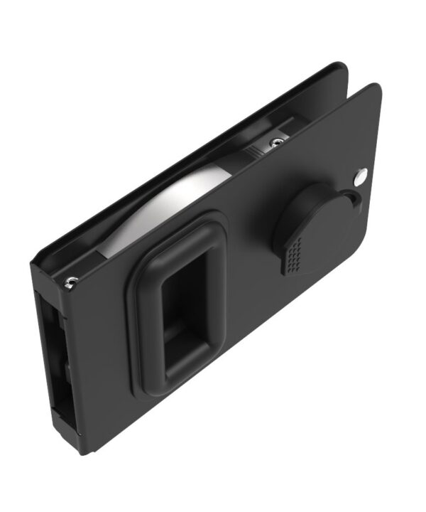 Southco Flush Entry Door Latch, Key Locking, Sealed Design, Fits 12.7 (.50 in) Door Thickness, Aluminum, Black Anodized