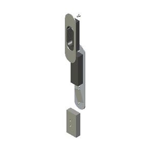 Southco Talon Sliding Entry Door Lockset, Non-Locking, 22.5 - 27mm (.87 - 1.06 in) Door Thickness, Chrome Plated
