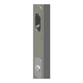 Southco Talon Sliding Entry Door Lockset, Key Locking, 20.5 - 23mm (.81 - .91 in) Door Thickness, Chrome Plated