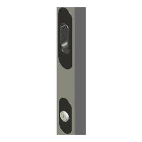 Southco Talon Sliding Entry Door Lockset, Key Locking, 20.5 - 23mm (.81 - .91 in) Door Thickness, Powder Coated, Black