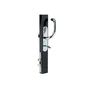 Southco Star Slider Sliding Entry Door Lockset, Star Key Locking, Heavy Duty Latch Mechanism , 28.5 - 33.5mm (1.12 - 1.32 in) Door Thickness, Polished Stainless Steel
