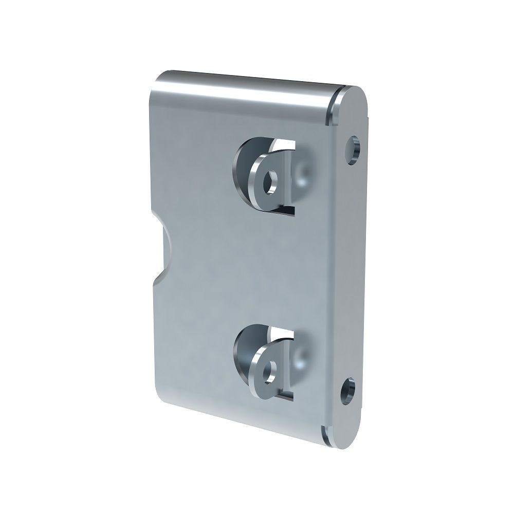 Southco Rotolock Butt-Joint Panel Fastening Latch, Rear Mount, Standard Receptacle, Steel, Zinc, Hot-Dip Galvanized
