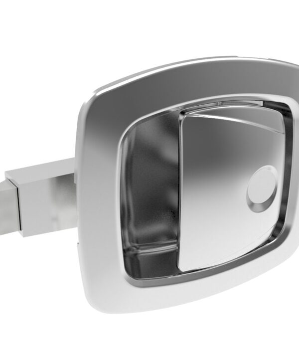 Southco Push-to-Close Latch, Non-Locking, Zinc Alloy, Chrome Plated, 0