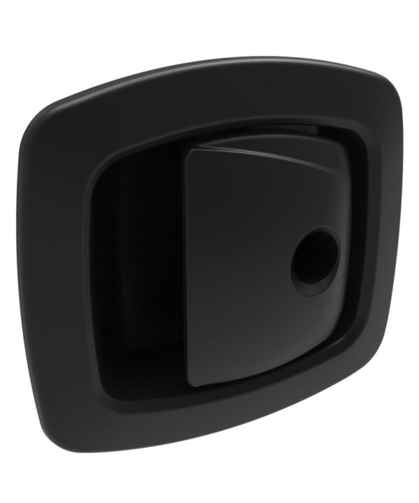 Southco Push-to-Close-Latch, Key Locking, Lockplug Sold Separately, Paddle - Front, Cable/Rod, Multi-Point, Yes, Zinc Alloy, Powder Coat