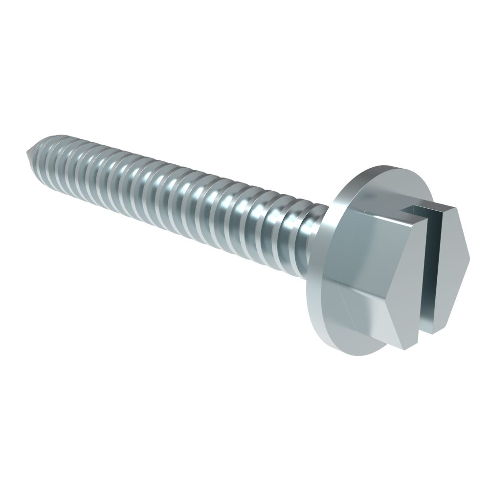 Southco Push-to-Close Latch Mounting Screw, 32mm (1.25 in) Long, Steel, Zinc Plate, Bright chromate, 0
