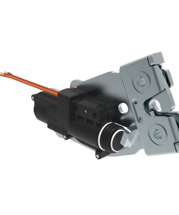 Southco Electronic Rotary Push-to-Close, Pull-to-Open Latch, Sealed, Plastic and Stainless Steel, Thru Holes, 5 Volts, without Connector