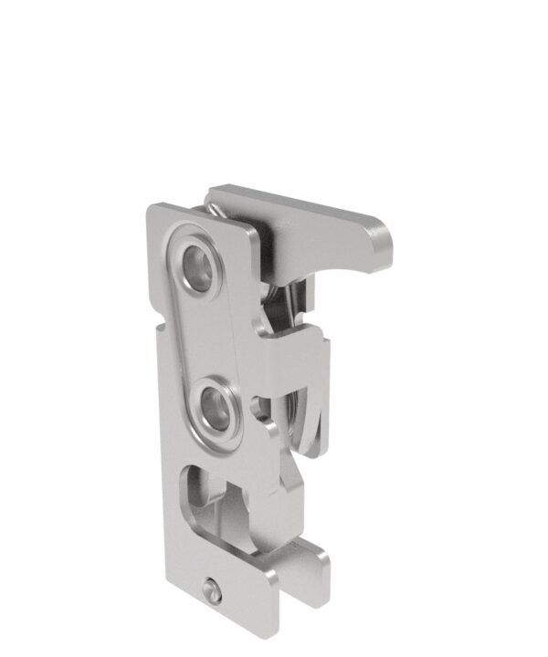 Southco Rotary Push-to-Close Latch, Small Size, Single Stage, Hand Operated, 7.2 mm Through Hole, Stainless Steel, Passivate