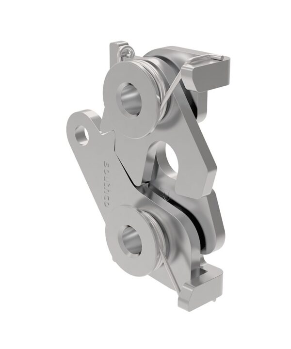 Southco Rotary Push-to-Close, Medium Size, Bottom, M8 Thread, Stainless Steel, Passivated