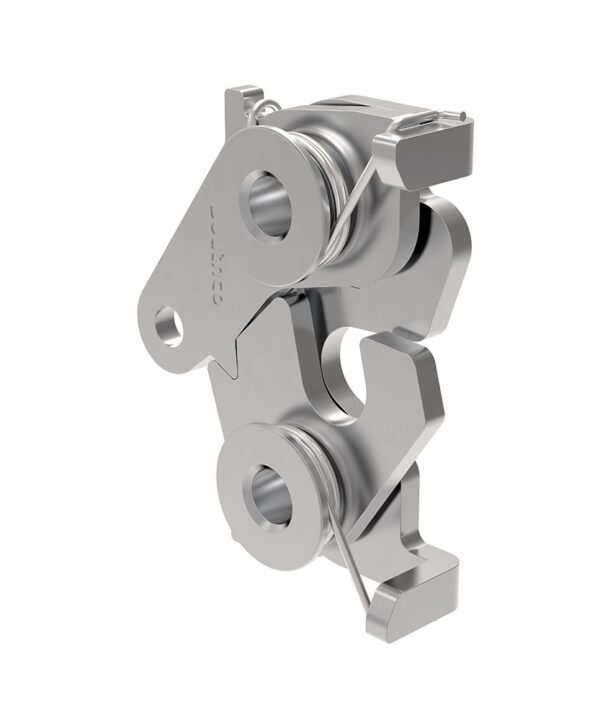 Southco Rotary Push-to-Close, Medium Size, Bottom, 5/16-18 Thread, Stainless Steel, Passivated