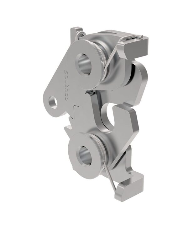 Southco Rotary Push-to-Close, Medium Size, Bottom, 5/16-18 Thread, Stainless Steel, Passivated