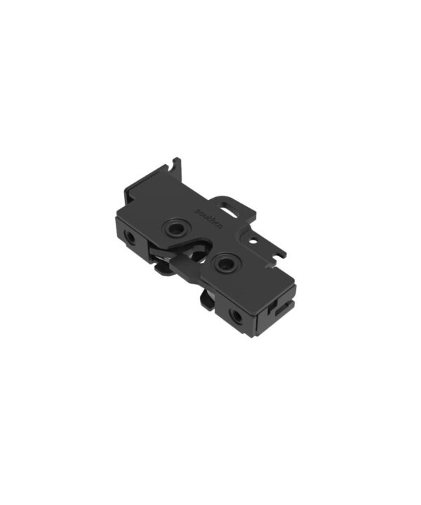 Southco Rotary Push-to-Close Latch, Medium Size, Single Stage, Bottom Trigger, Integrated Cable Mounting Bracket (for cable without spring), Top Mount, Steel, Zinc Nickel