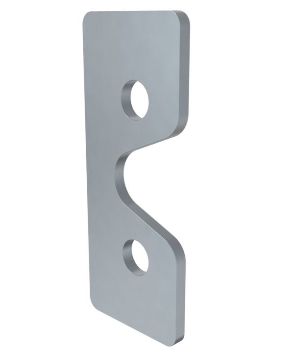 Southco Rotary Push-to-Close Latch, Support Plate, Steel, Zinc, Bright chromate