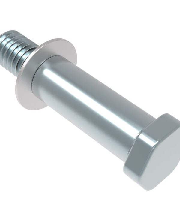 Southco Rotary Latch Striker, Micro Size, Steel, Zinc Plate