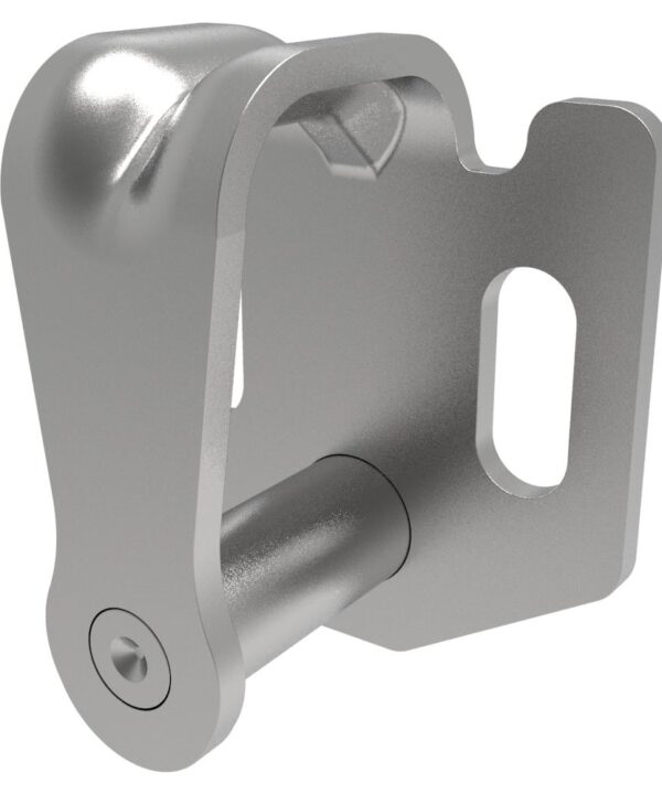 Southco Rotary Push-to-Close Latch, Striker, Steel, Zinc, Bright chromate