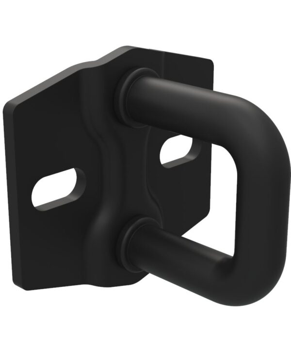 Southco Rotary Push-to-Close Latch Striker, Small Size, Steel, Zinc Nickel, Black