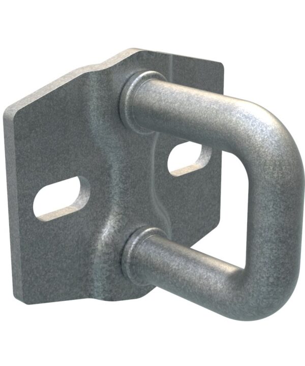Southco Rotary Push-to-Close Latch Striker, Small Size, Steel, Zinc Nickel, Bright