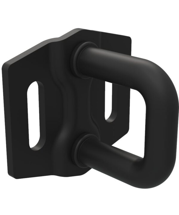 Southco Rotary Push-to-Close Latch Striker, Small Size, Steel, Zinc Nickel, Black