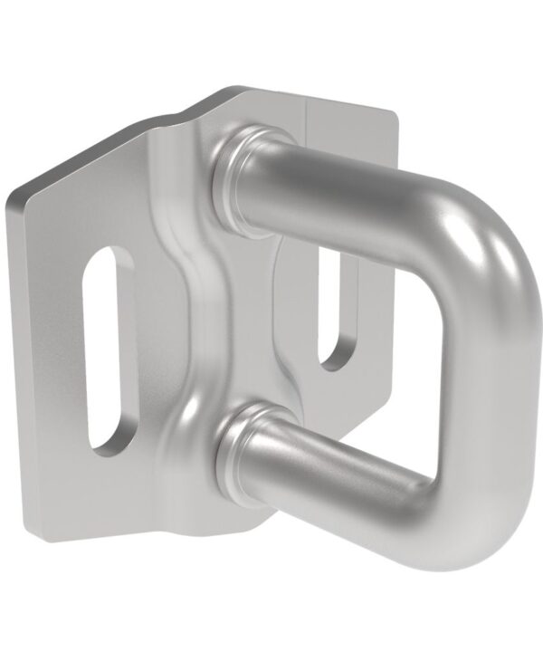 Southco Rotary Push-to-Close Latch Striker, Small Size, Stainless steel, Nickel Plated, Bright