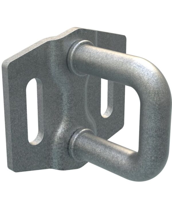 Southco Rotary Push-to-Close Latch Striker, Small Size, Steel, Zinc Nickel, Bright