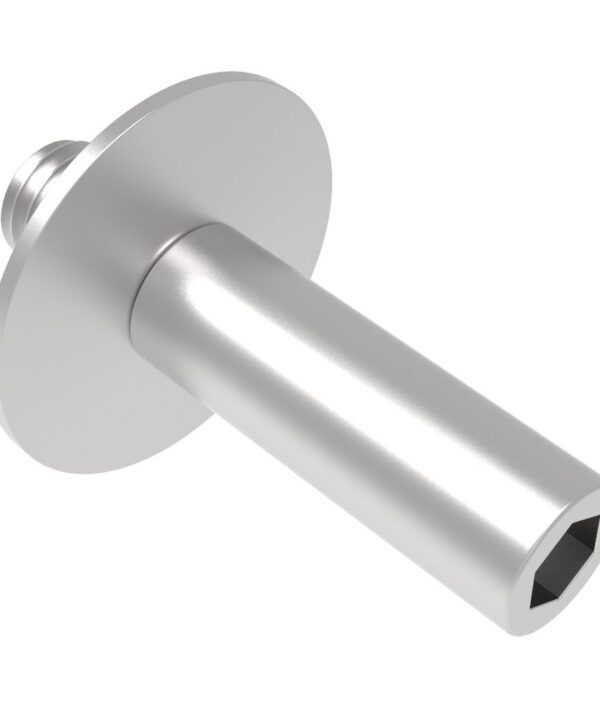 Southco Rotary Latch Striker, Small Size, For Integrated Bumper Latch, Stainless Steel