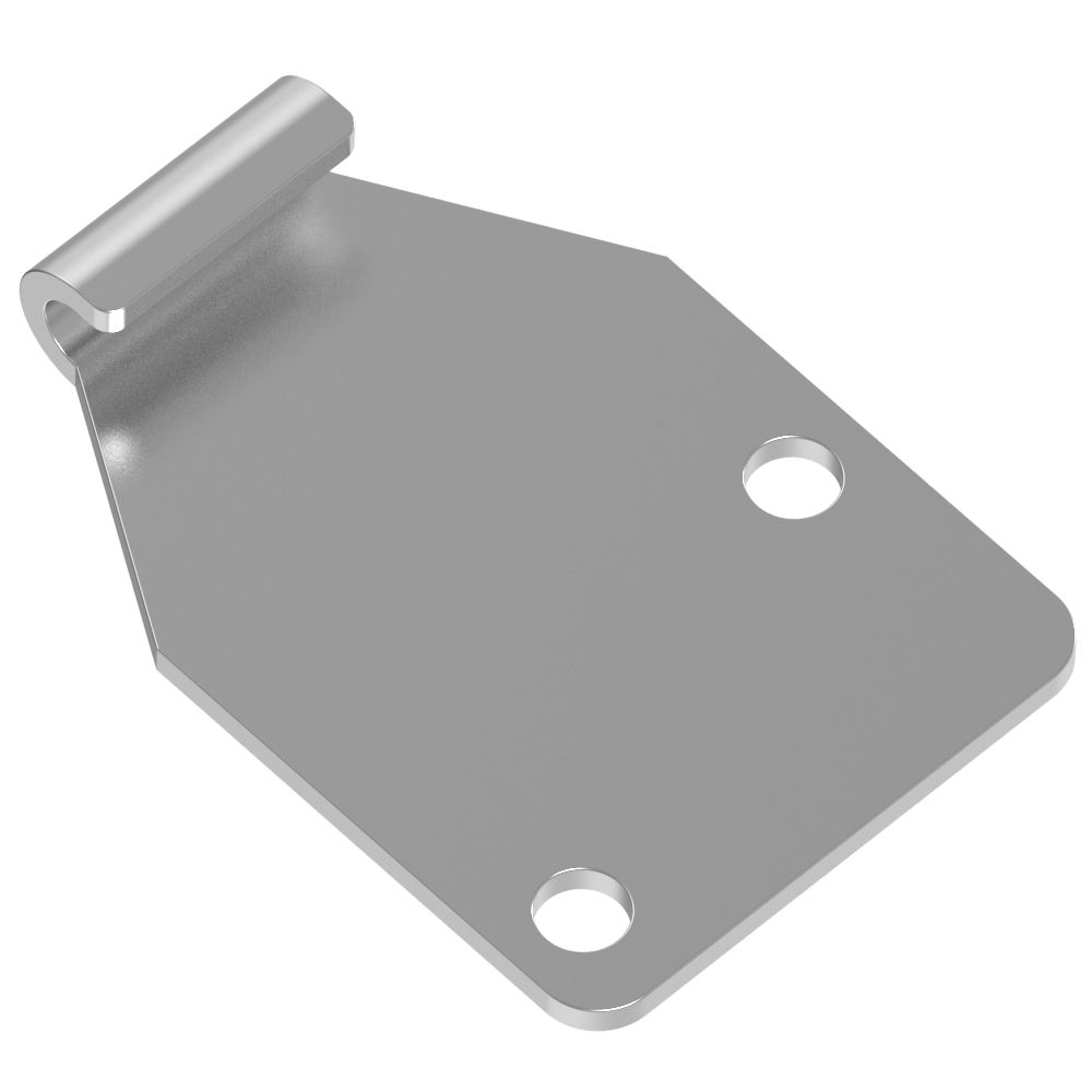 Southco Toggle Style Draw Latch, Keeper, Stainless Steel, Passivated