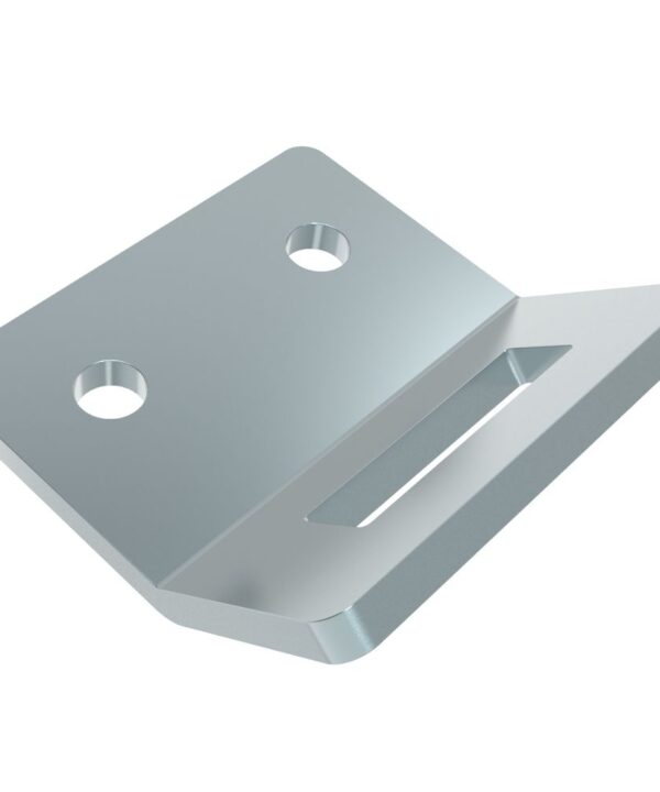 Southco Draw Latch, Keeper, Steel, Zinc Plate, Bright chromate