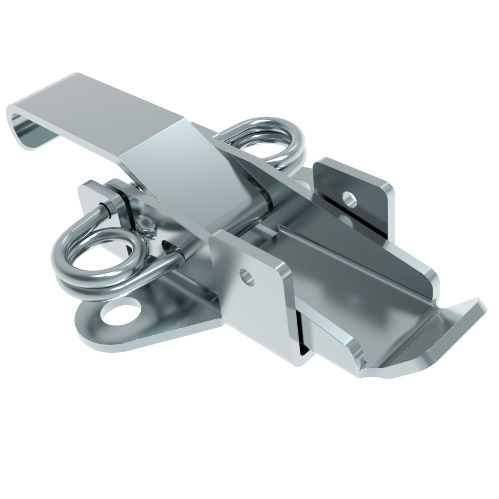 Southco Draw Latch, Wire sealing, Short Blade, Steel, Zinc Plate, Bright chromate