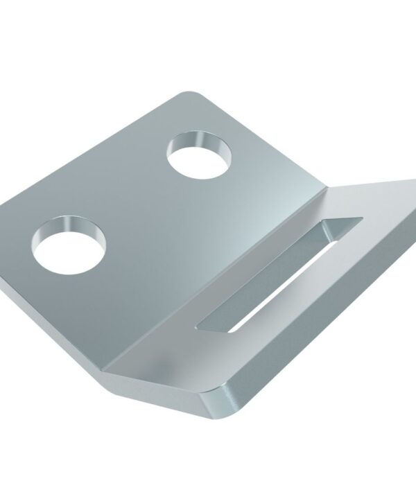 Southco Draw Latch, Keeper, Steel, Zinc Plate, Bright chromate