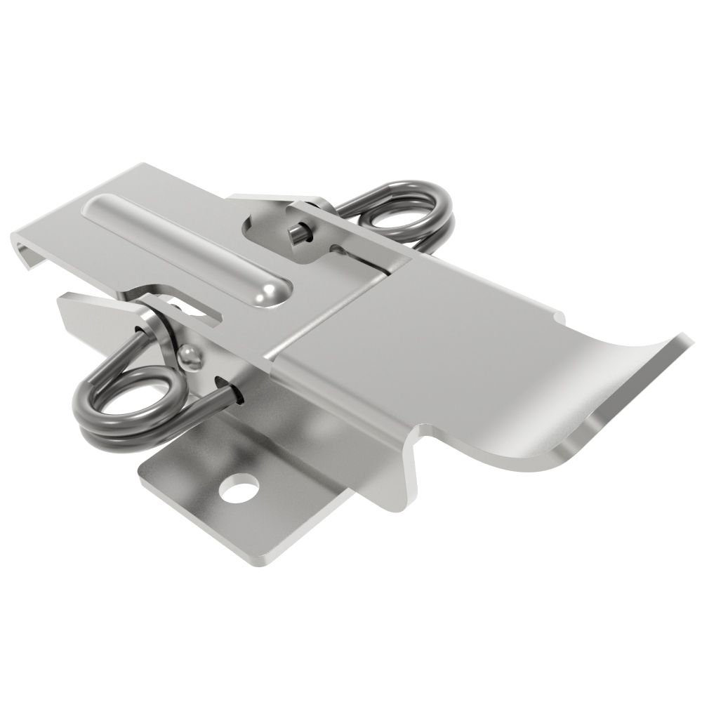 Southco Draw Latch, No Restriction, Short Blade, Stainless Steel, Natural
