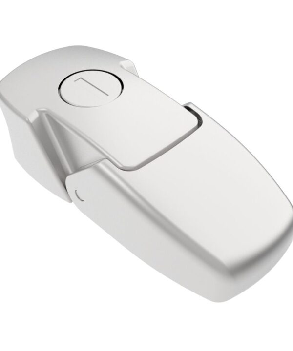 Southco Draw Latch, Key Locking, Large Size, 316 Stainless Steel, Electropolished, Polished
