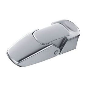 Southco Draw Latch, No Restriction, Large Size, Zinc Alloy, Chrome Plated, Bright